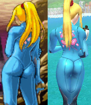 Zero Suit Samus's butt