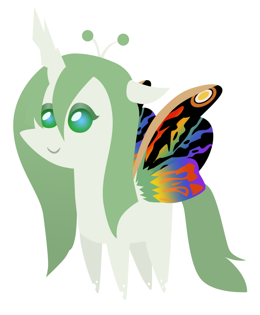 Commission: mini Mothra changeling