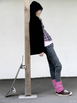 Skateboard and Girl