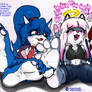 Firera and Eileen tickles Claire's feet