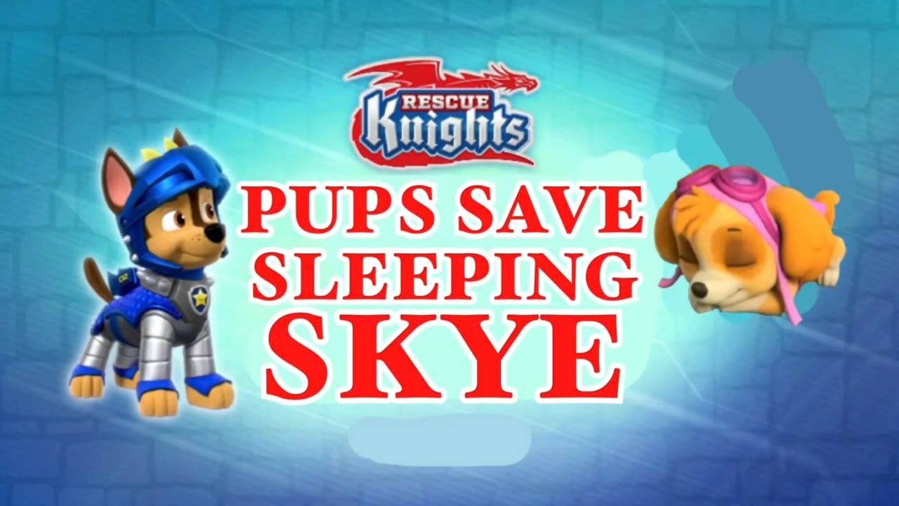 Rescue Knights Pups Save Sleeping Skye Title Card by koragg19 on DeviantArt