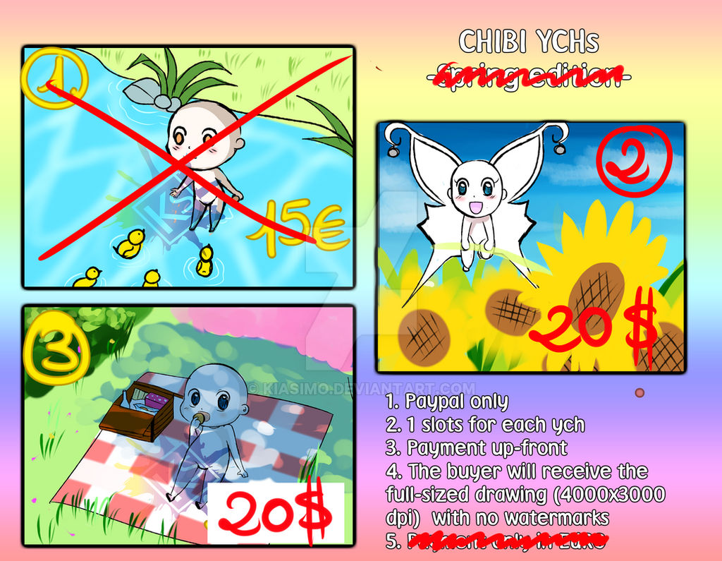 SPRING CHIBI YCH_OPEN by KiaSimo on DeviantArt