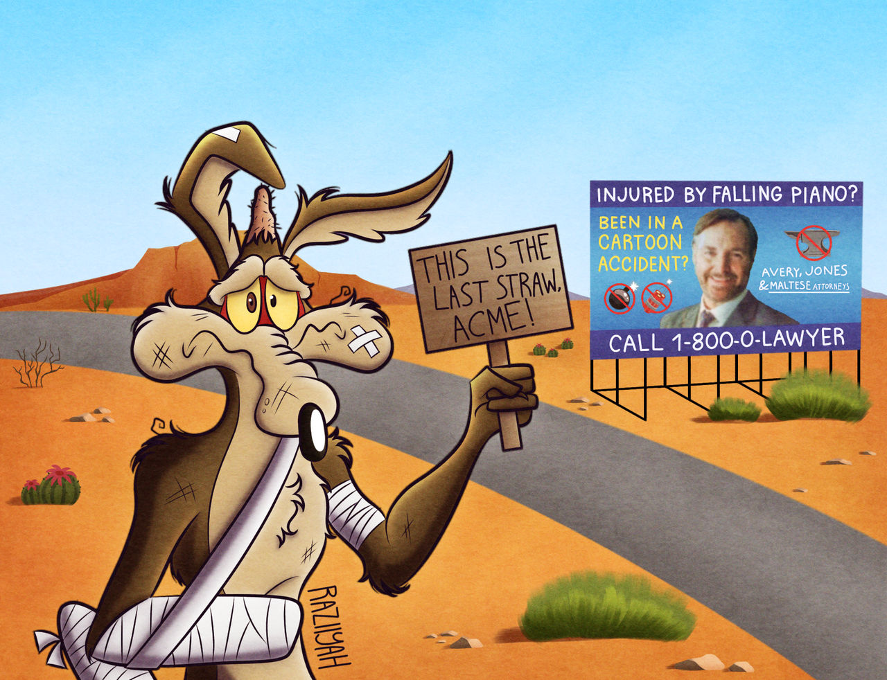 Wile E. Coyote vs. Acme by Raziyah on DeviantArt