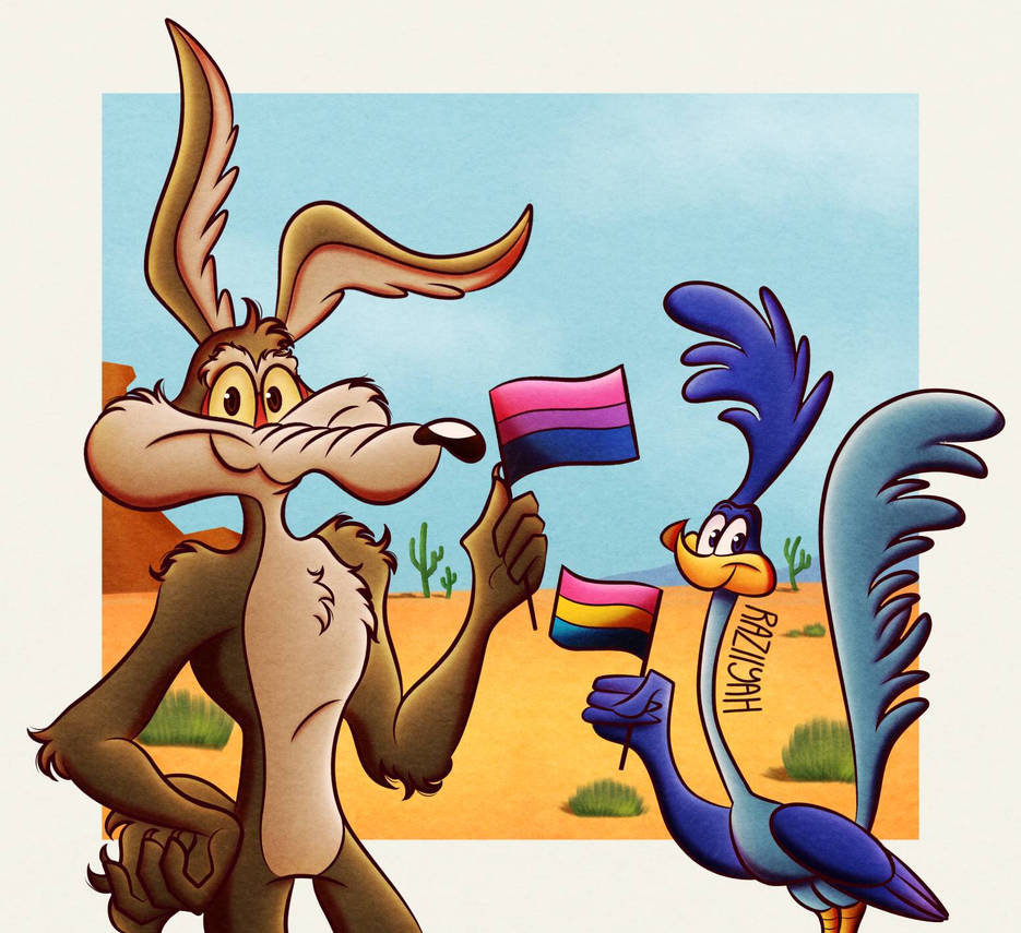 wile e. coyote and road runner pride flags by Raziyah on DeviantArt
