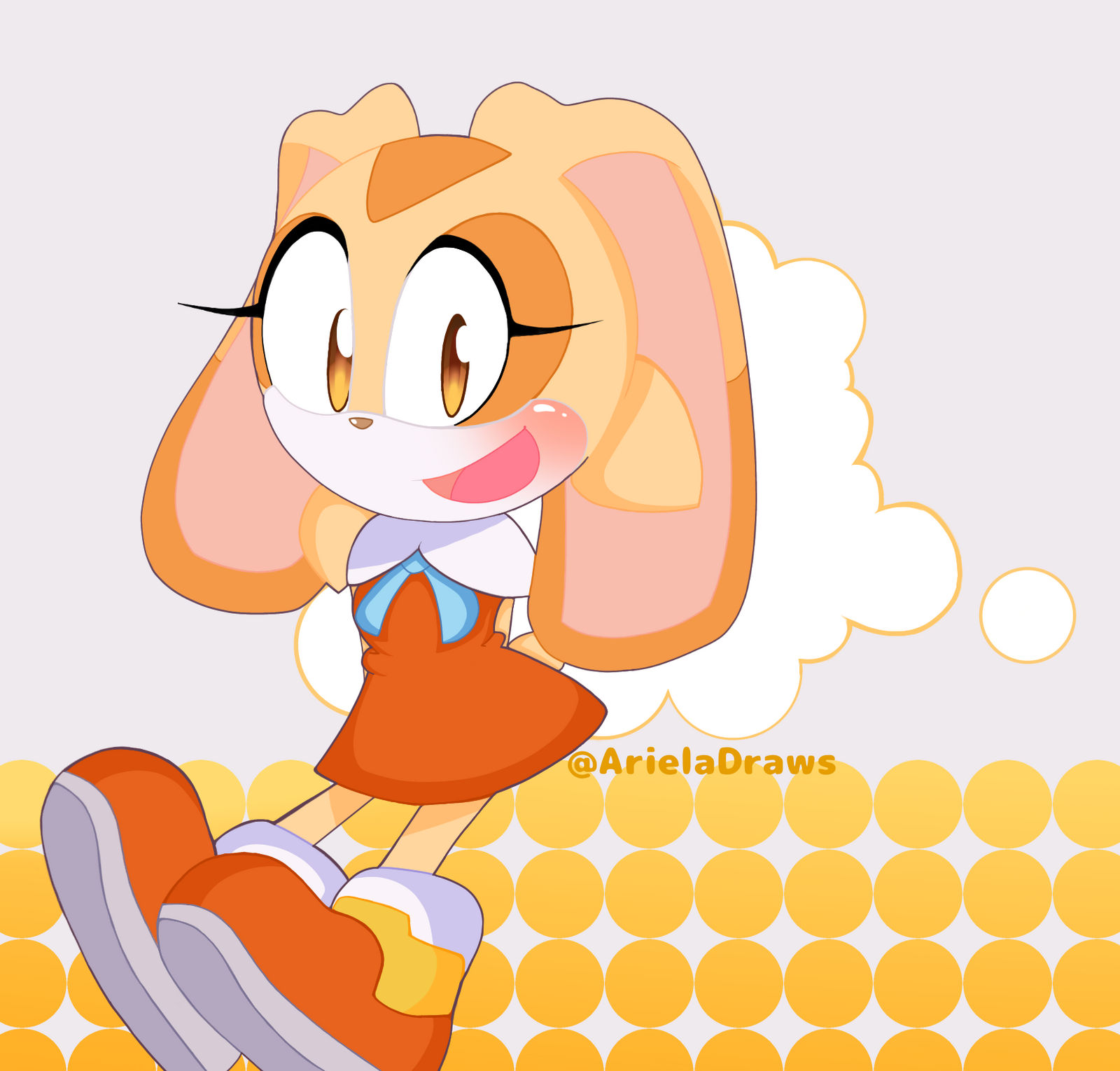 Cream The Rabbit Back View Cream The Rabbit by ArielaDraws on DeviantArt
