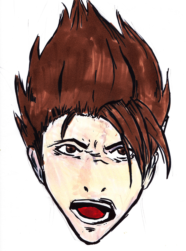 Anime styled angry face thing by Takeoshi on DeviantArt