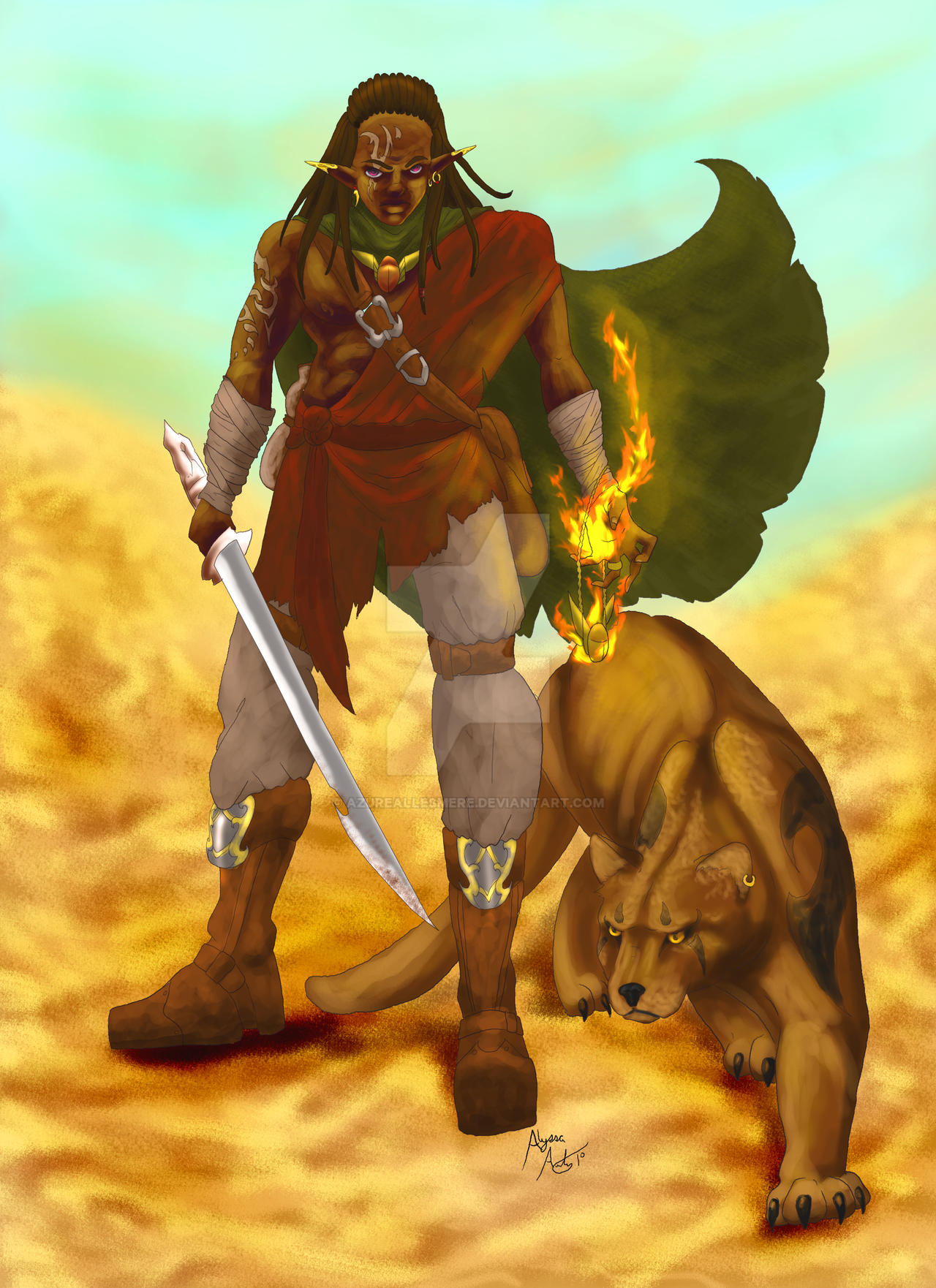 The Desert Elf by AzureAllesmere on DeviantArt