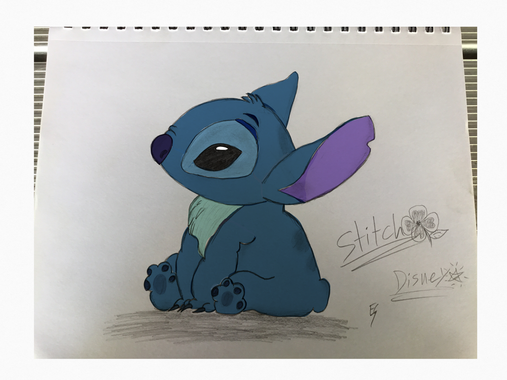 Stitch in color by LlayMarina on DeviantArt