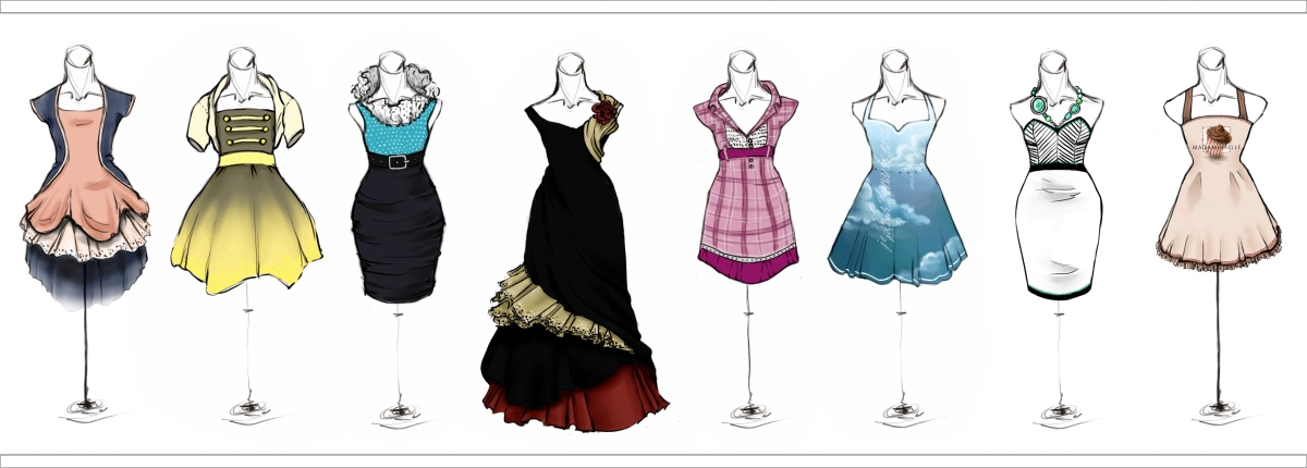 .More Dresses.