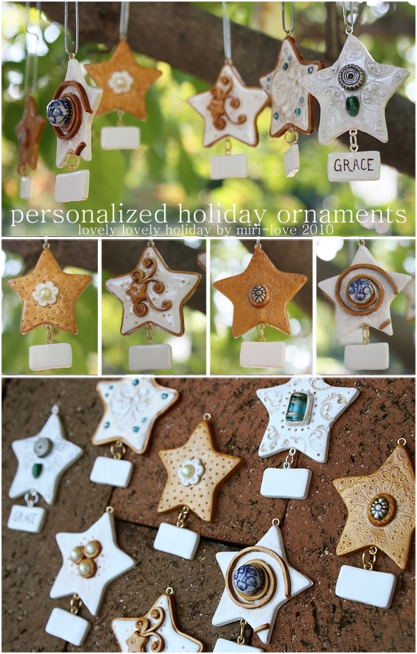 .Holiday Star Ornaments.