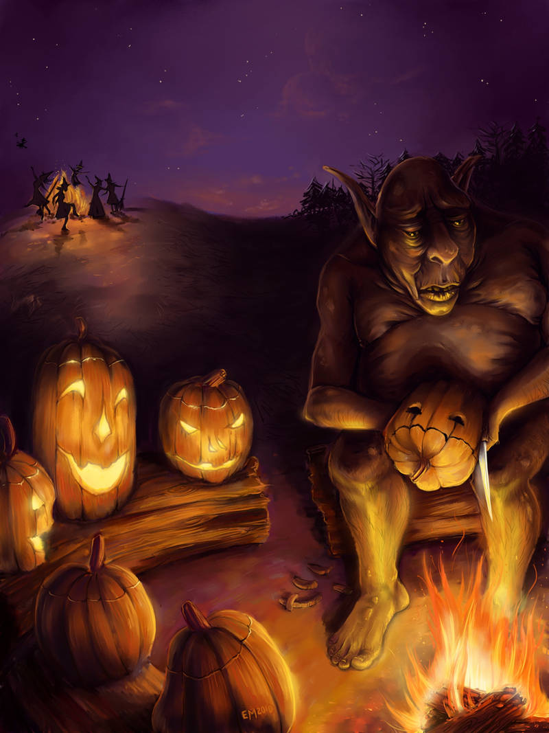 .'Makin' Friends at Halloween. by Lii-chan