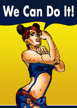 Jolyne We Can Do It Feminist Poster [ver 2.0]