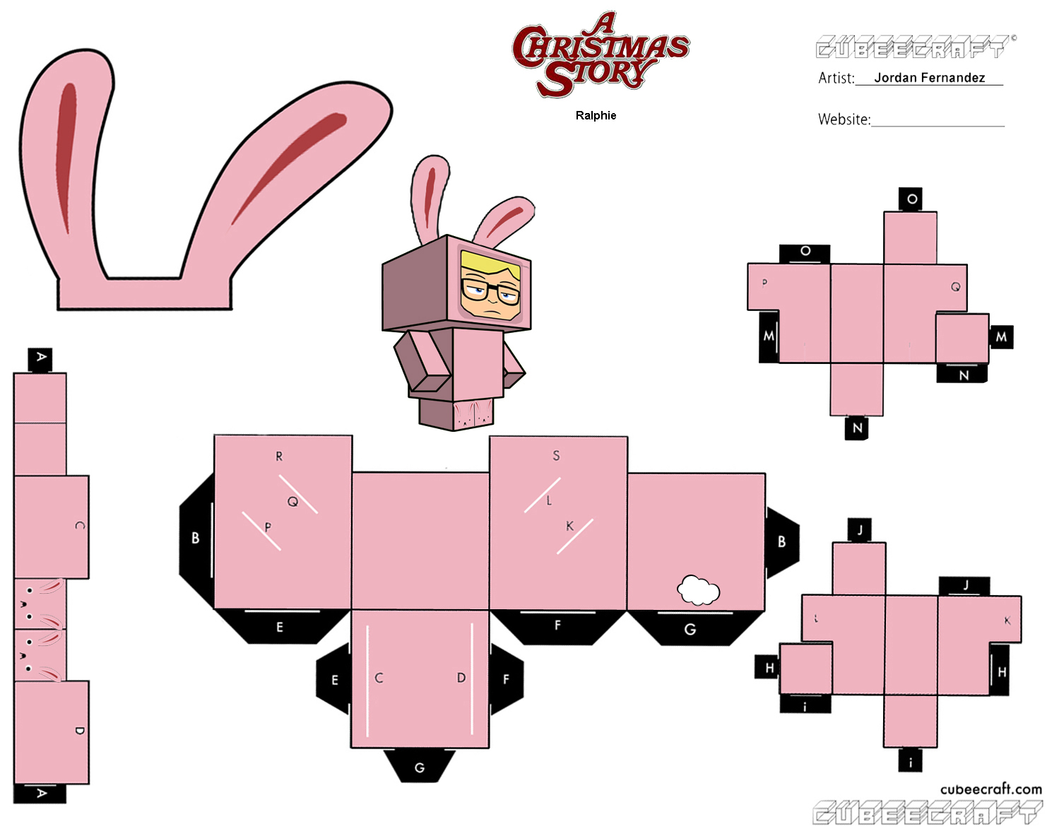 Ralphie Body cubee template