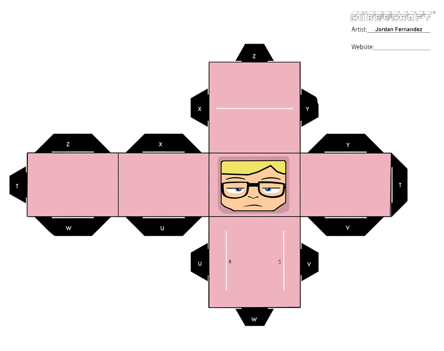 Ralphie Head cubee template