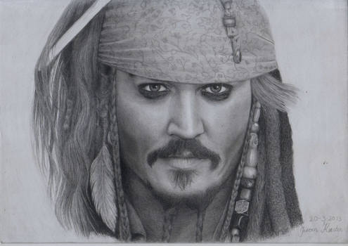 Captain Jack Sparrow - 7th drawing - 3/20/2013