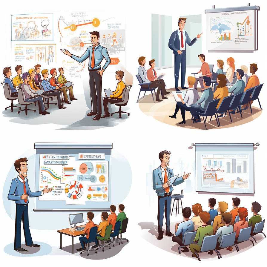 People Learning Corporate Training Cartoon by PromptJourneys on DeviantArt