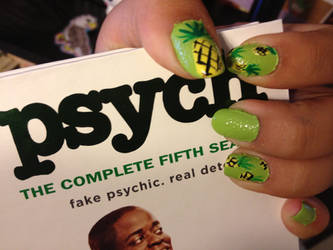 Psych Pineapple Nails