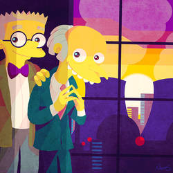 Mr. Burns and Smithers 4 by MissNeens