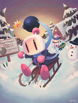 Bomberman: Fun at White Glacier