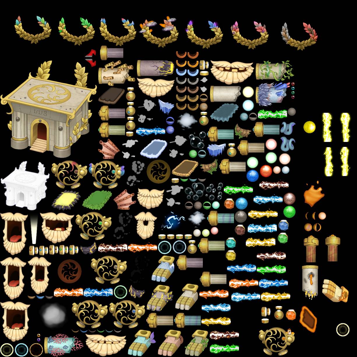 Golden epic wubbox sprite sheet by n2nian8 on DeviantArt