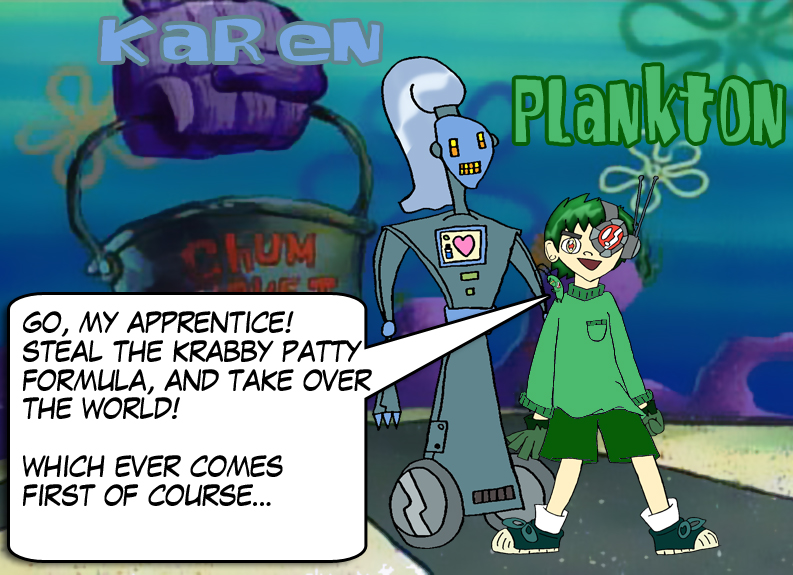 Plankton And Karen Cosplay