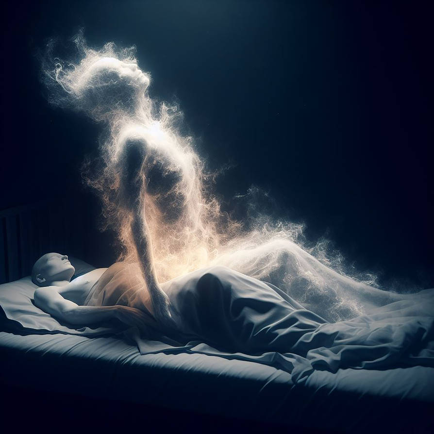 soul leaving the body after death by samitdigitalart on DeviantArt