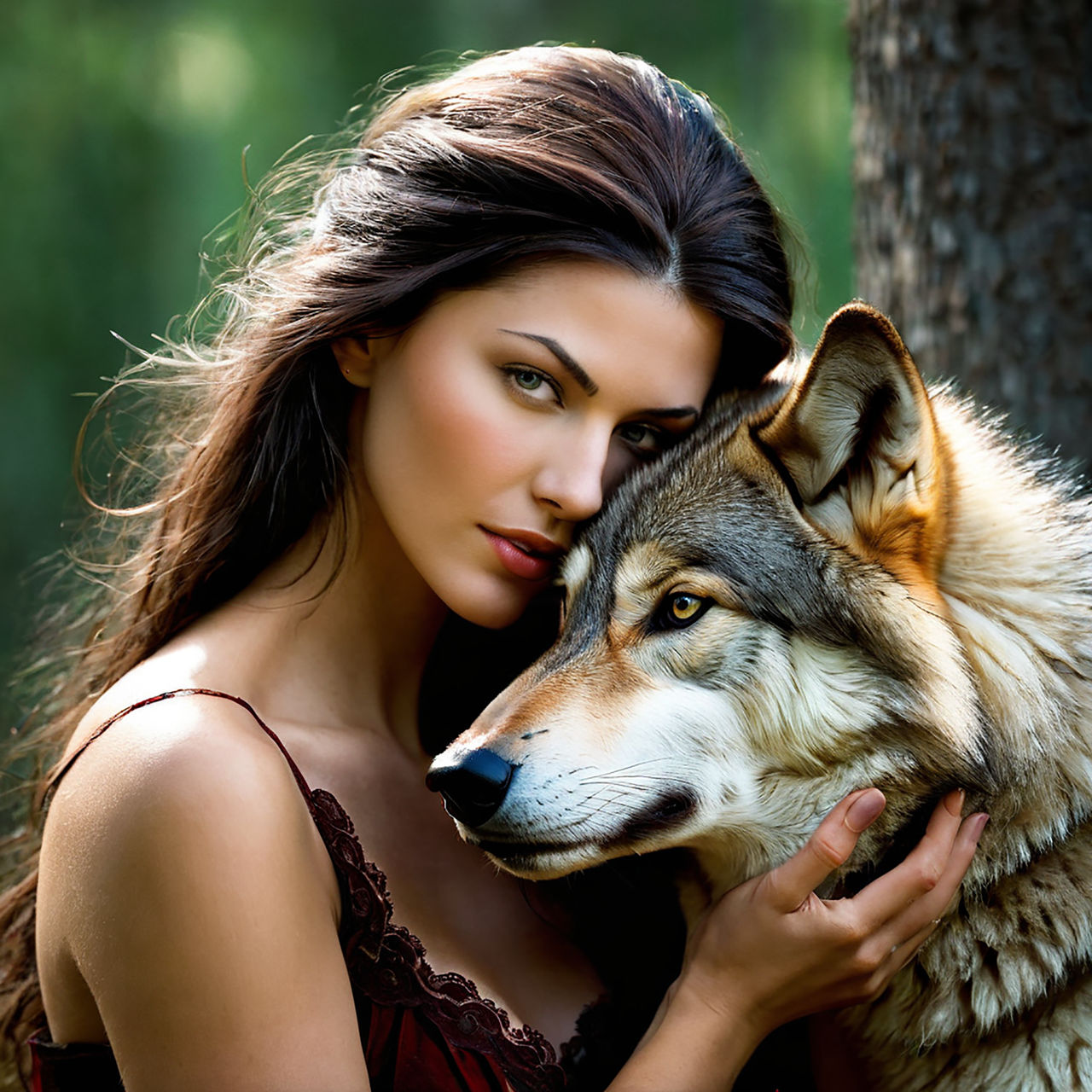 A Woman's Spirit, A Wolf's Soul by samitdigitalart on DeviantArt