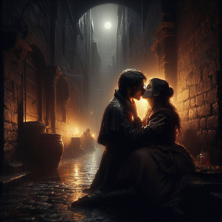 Request: A Kiss in the Shadows by SurrealMime on DeviantArt