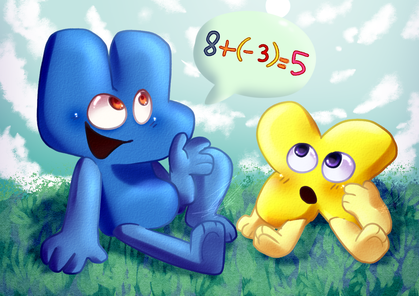 BFB || 4 and X by LayfriLunikida on DeviantArt