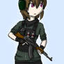 Digital Art - Military Girls - AK-47