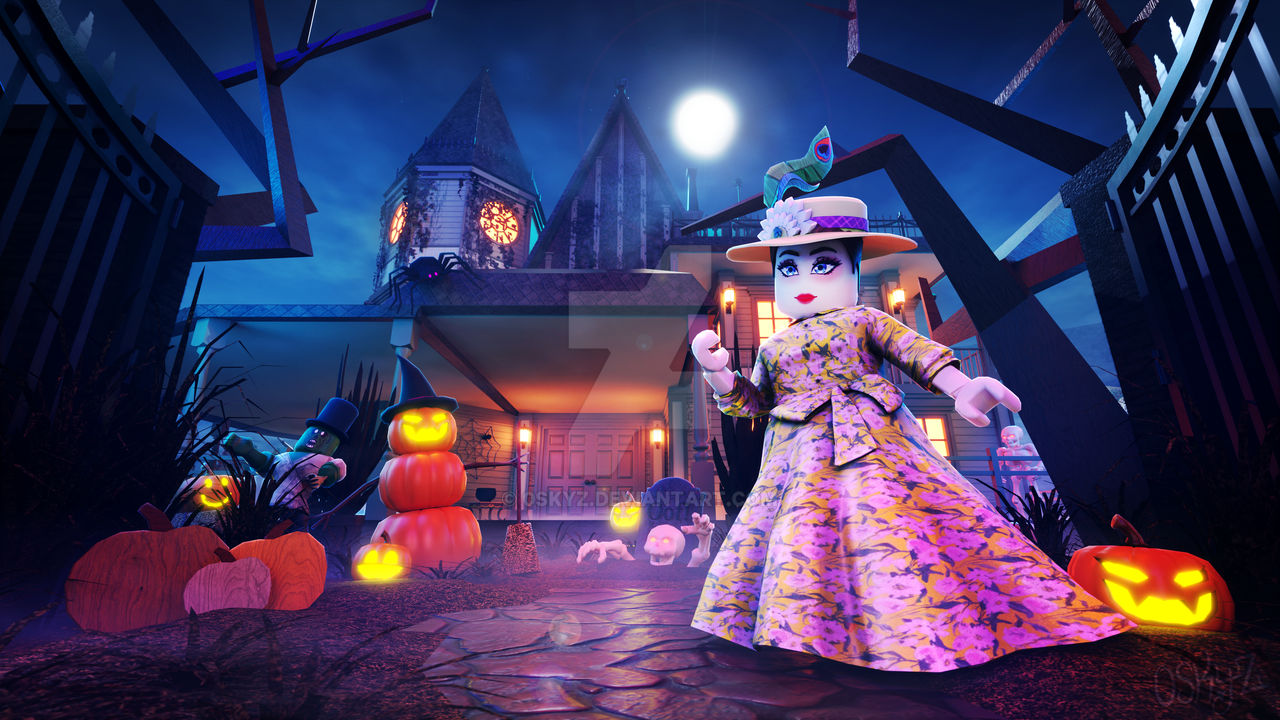 Bloxburg Halloween Thumbnail by 0Skyz on DeviantArt