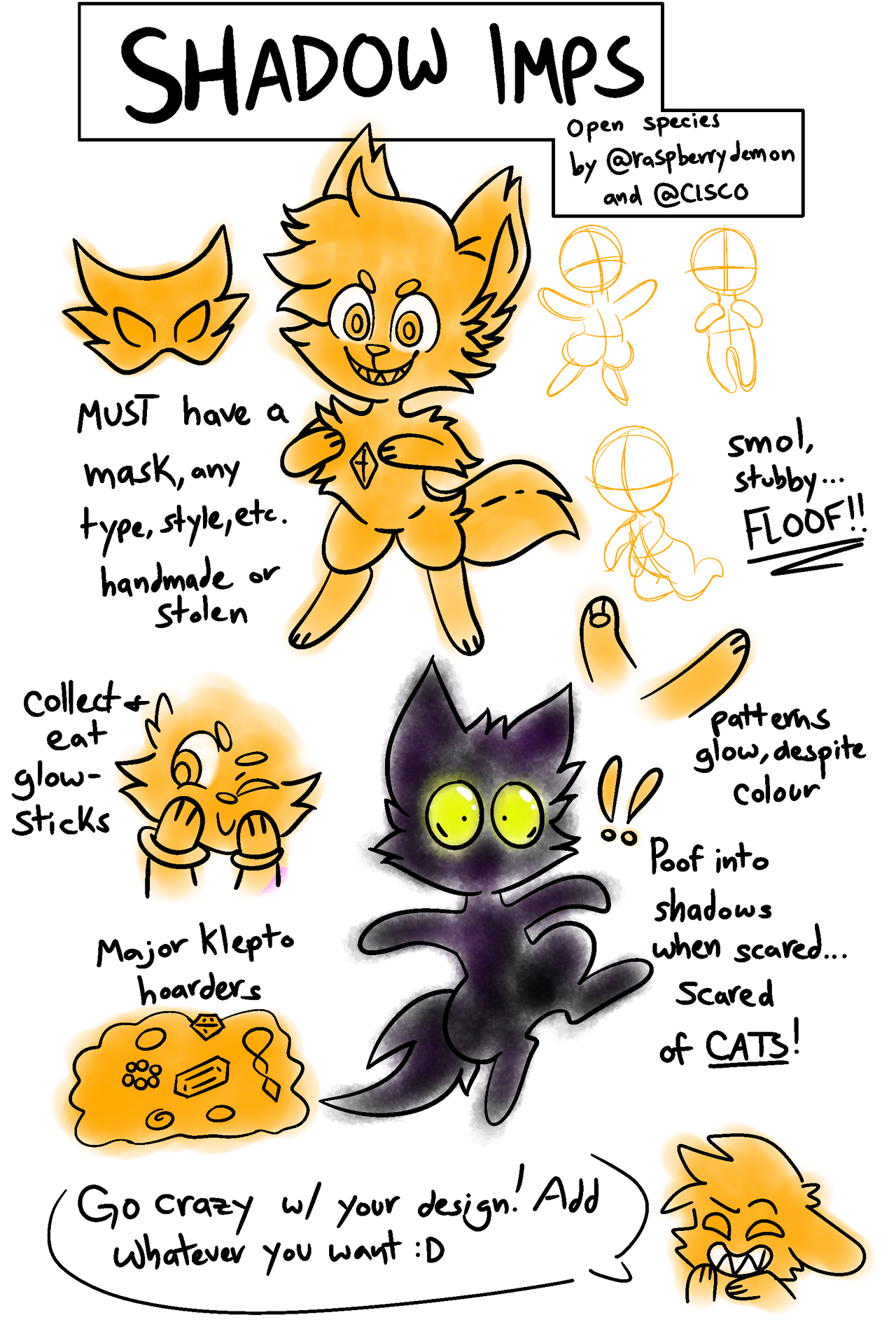 Shadow Imps (Open Species!?) by ClSCO on DeviantArt