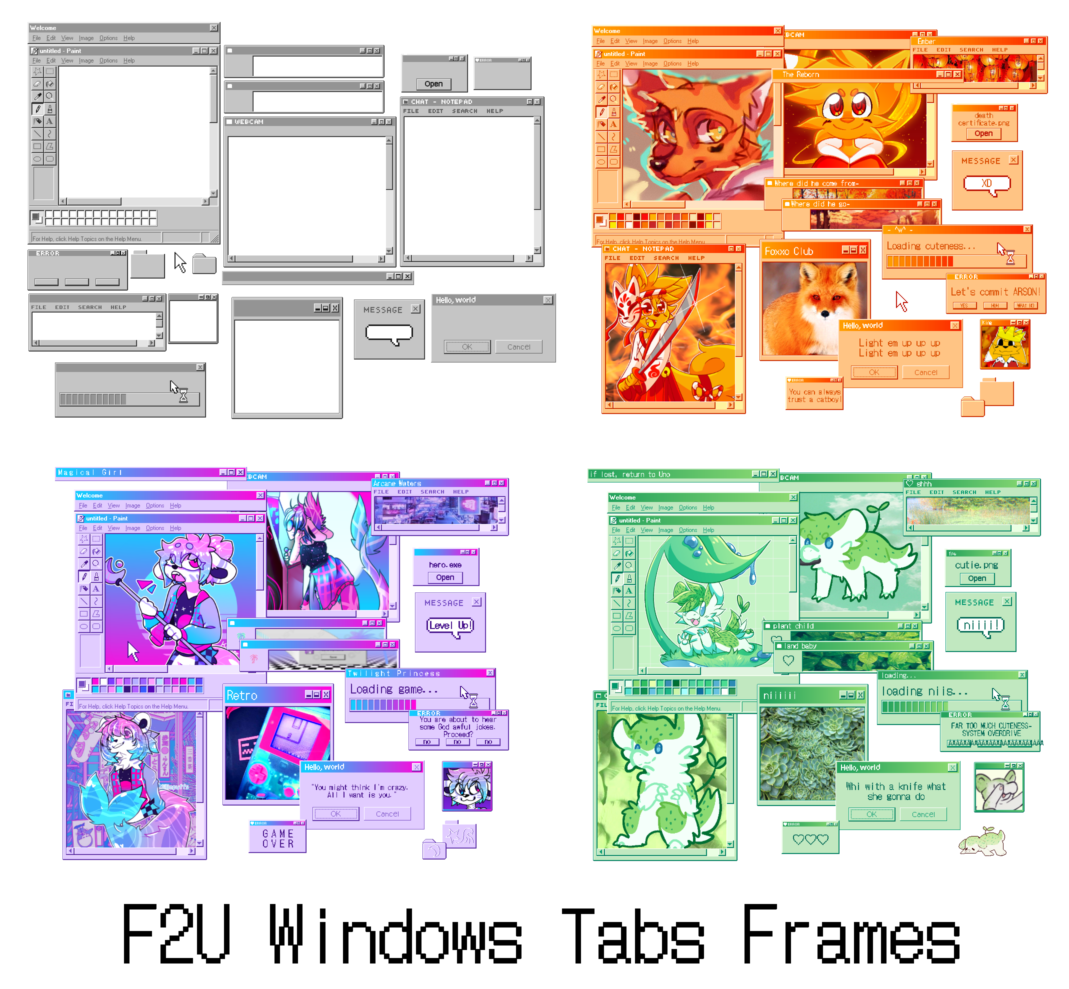 F2U Windows Tabs Frames by ClSCO on DeviantArt