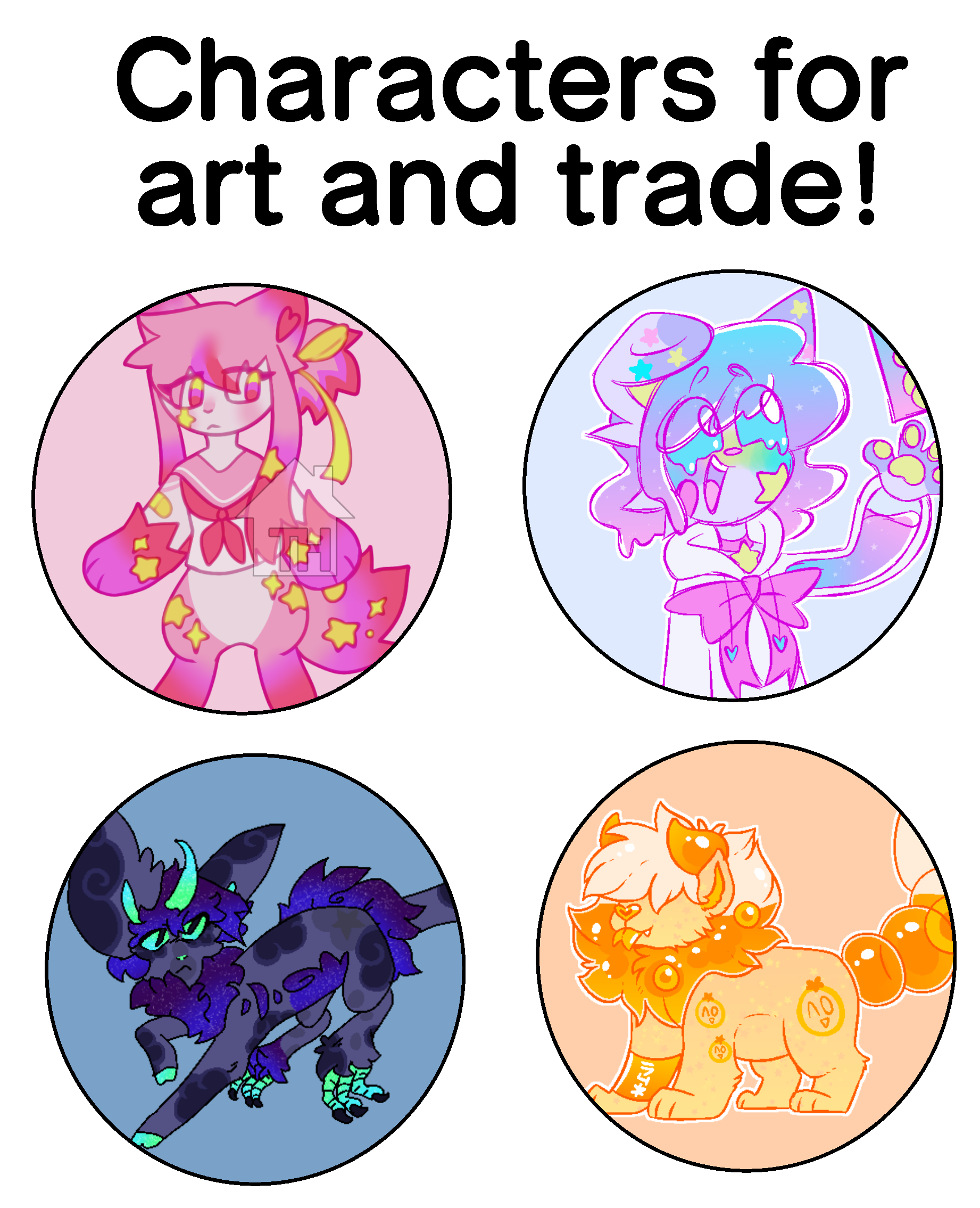 Trade Character Characters For Art and Trade by ClSCO on DeviantArt