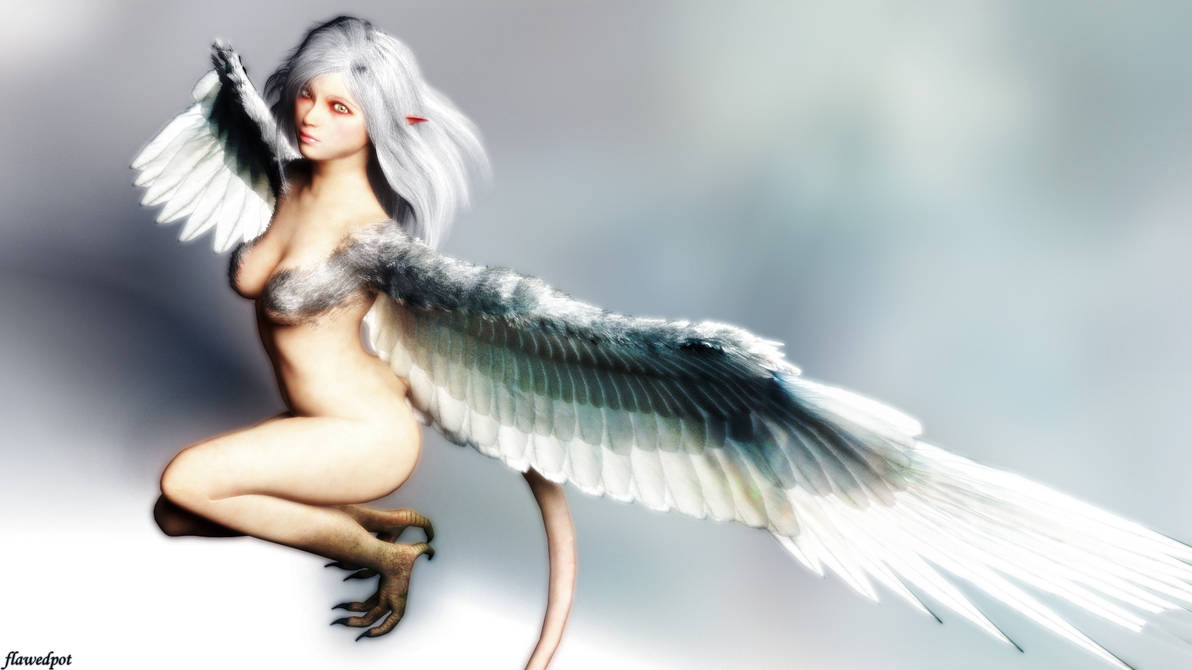 White Harpy by flawedpot