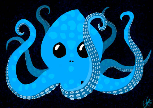 Blue octopus