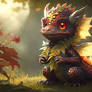 Amber Leaf-tailed Dragon