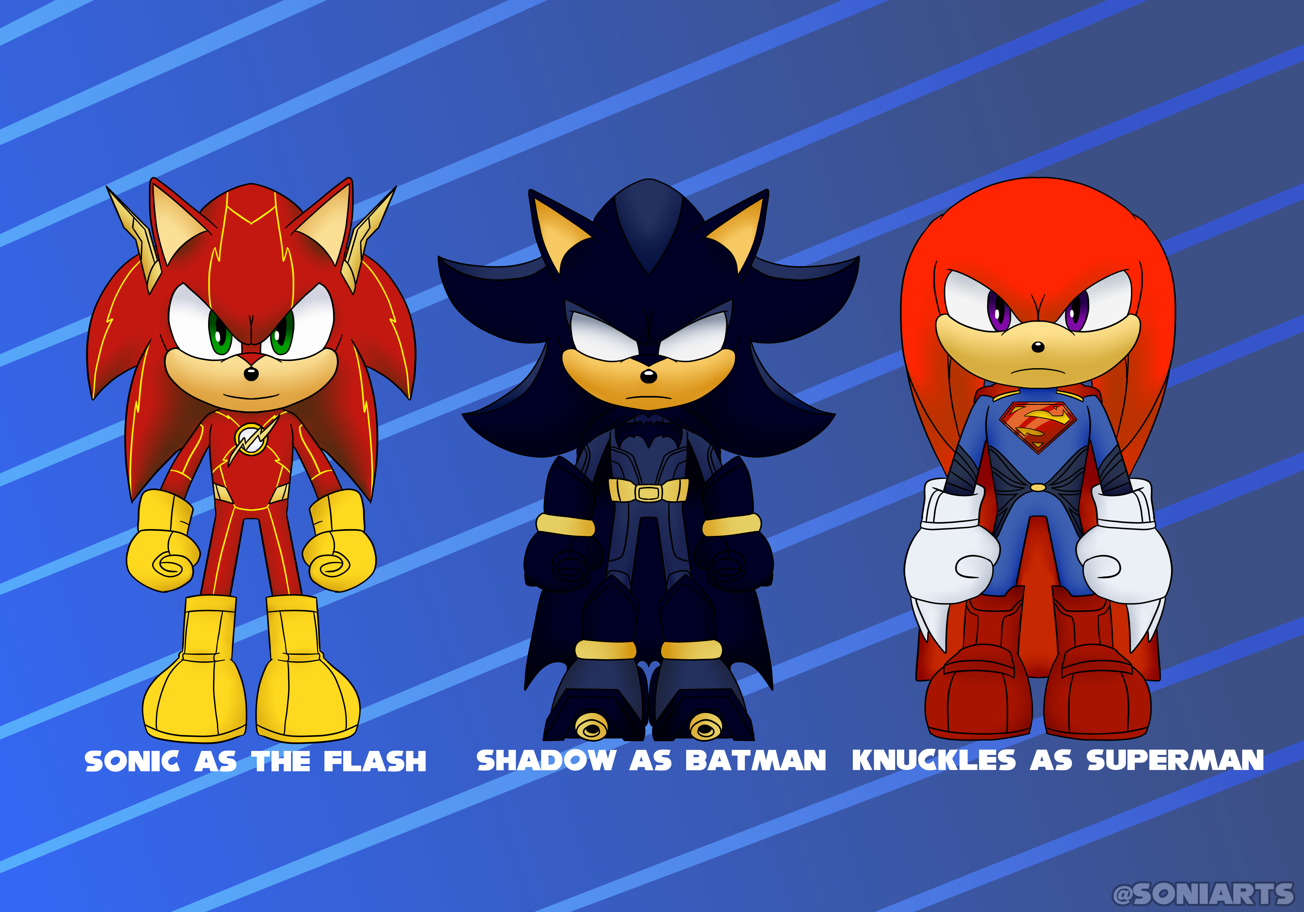 DC X Sonic (First Half) by SoniArts08 on DeviantArt