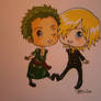 Zoro et Sanji chibi