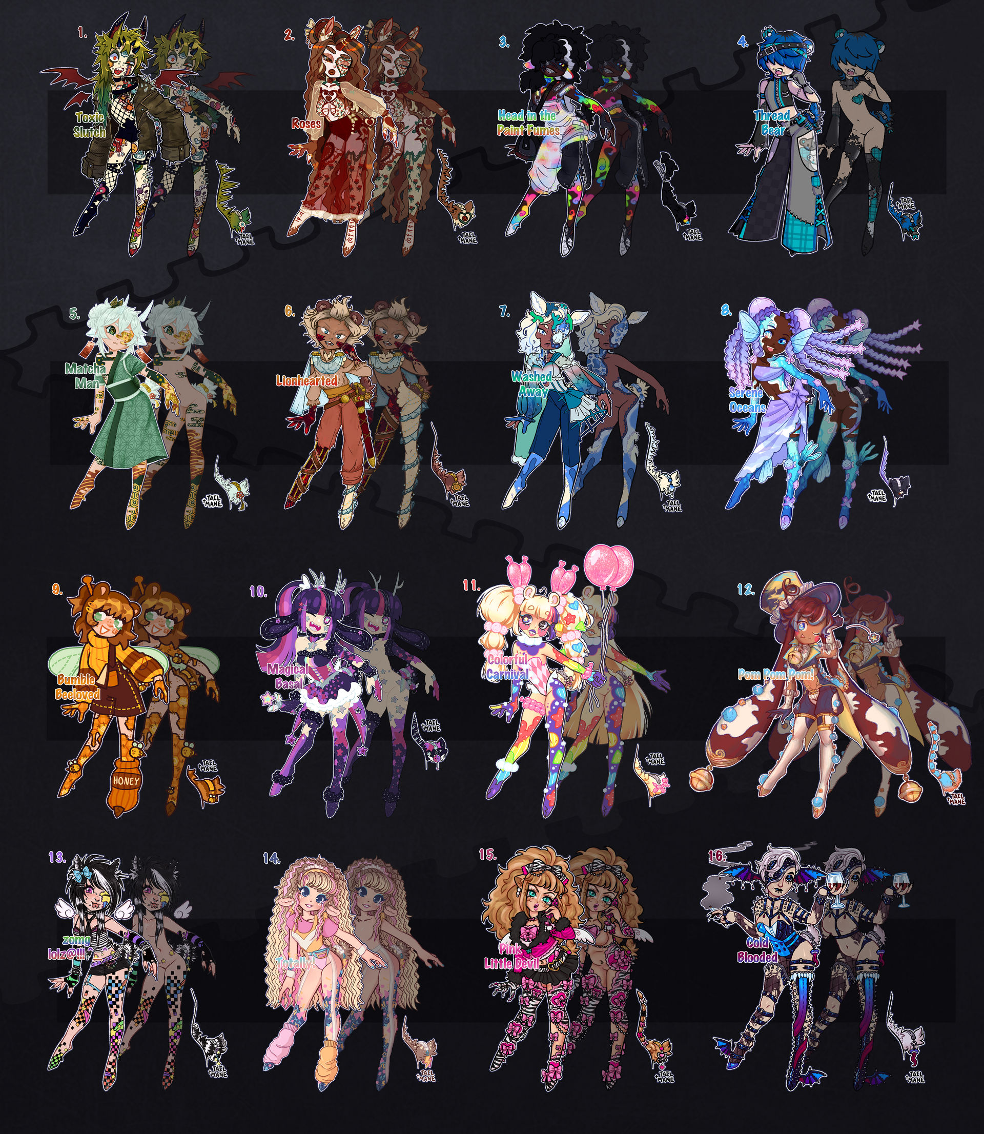 BASAL DAINTIES AUG. MOD MINIS - {CLOSED} by Pajuxi-Adopts on DeviantArt