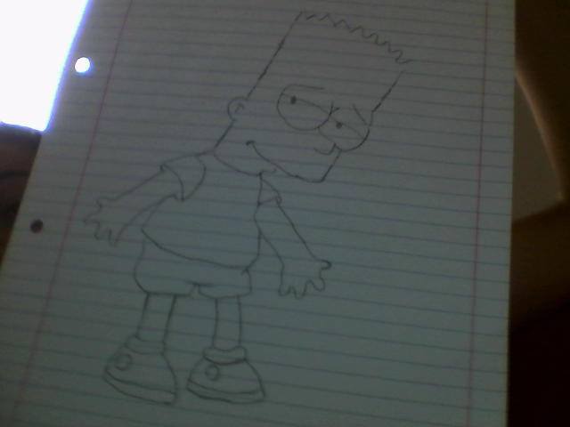 COMO DESENHAR O BART SIMPSON, How To Draw Bart Simpson