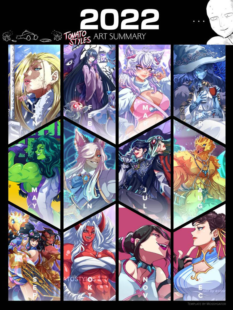 Art summary 2022 by TomatoStyles on DeviantArt