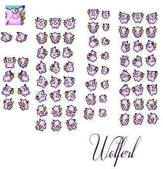 Pokemon Yellow Sprite Remake - Clefable by Frossiilu on DeviantArt