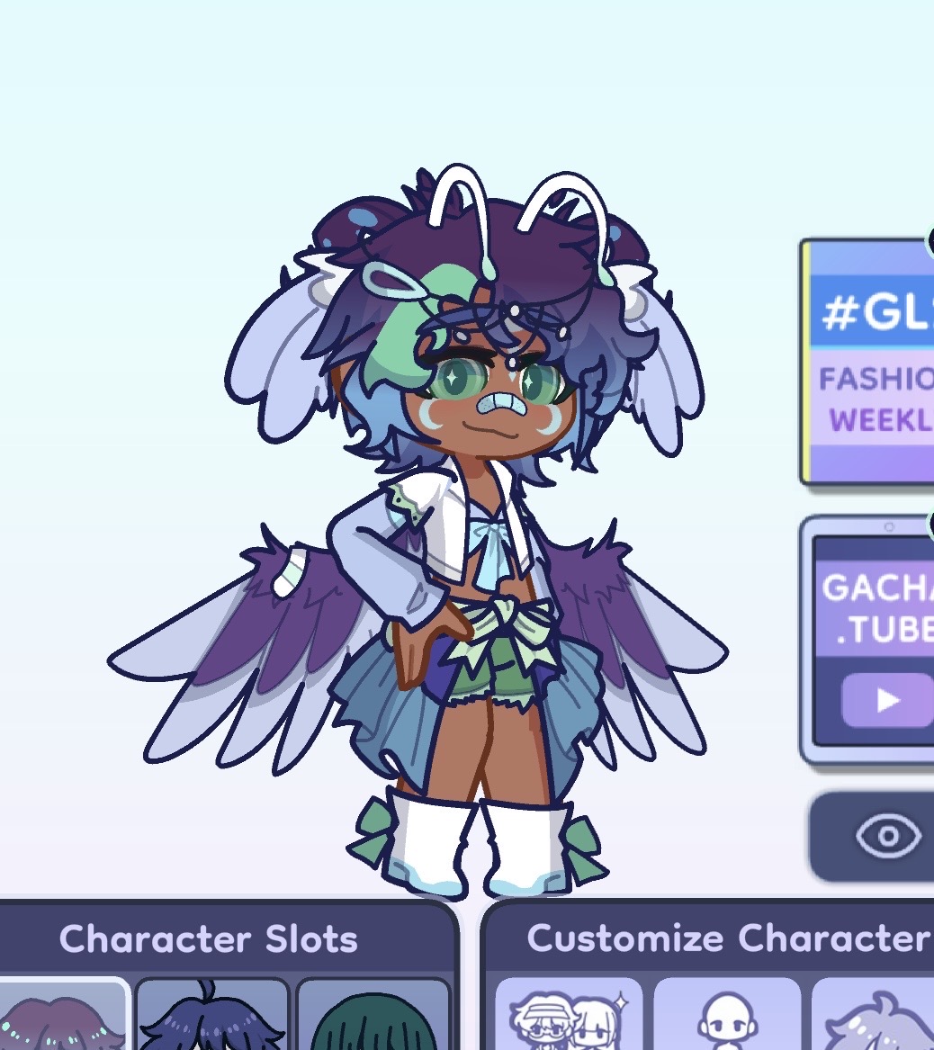 Just got Gacha Life 2, so I decided to make Cakey from Ghost & Pals! :  r/GachaClub