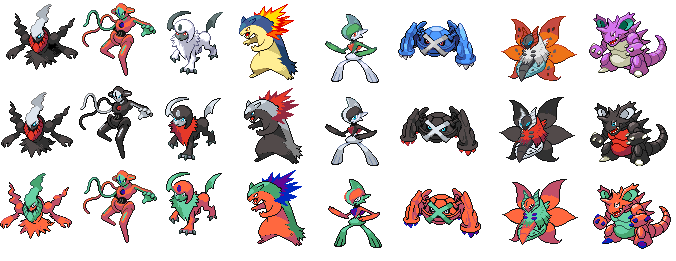 Darkrai Deoxys Recolors