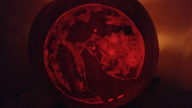 blood moon pumkin hallowen