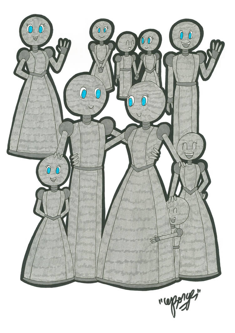Robot Family by GBHYDRA on DeviantArt