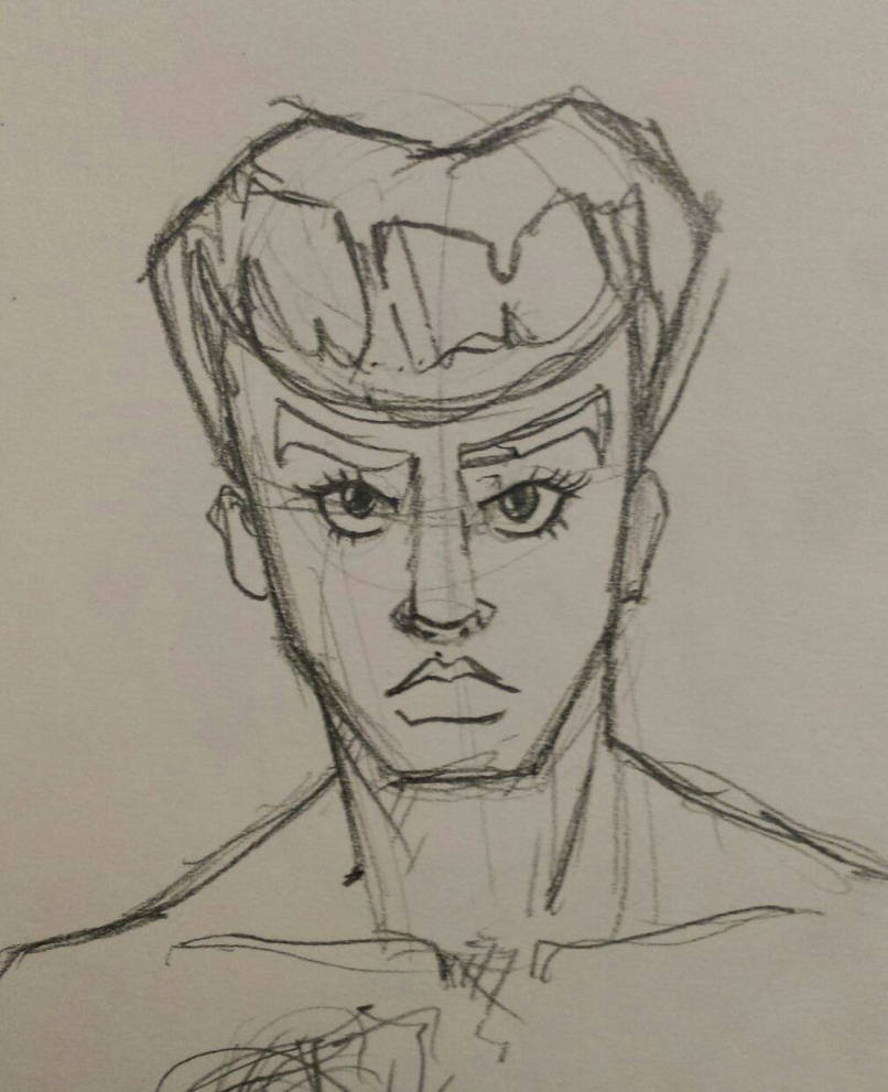 another josuke drawing by Fhugone on DeviantArt