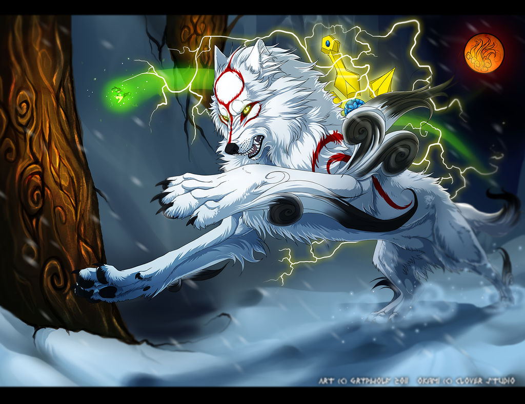 Okami - Solar Eclipse by Grypwolf