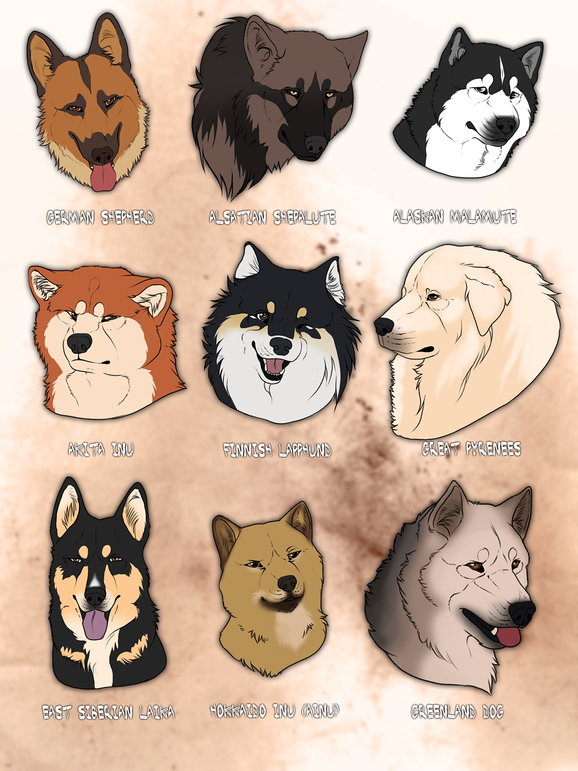 Deviantart Characters Dogs My Favorite dog breeds by Vooron on DeviantArt